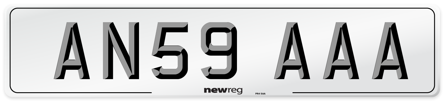 AN59 AAA Number Plate from New Reg